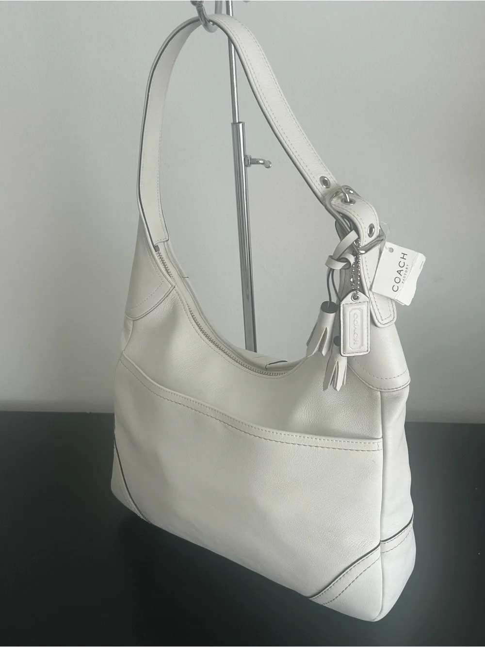 Coach Legacy White Leather Hobo Shoulder Bag F10280 NWT Vintage Rare